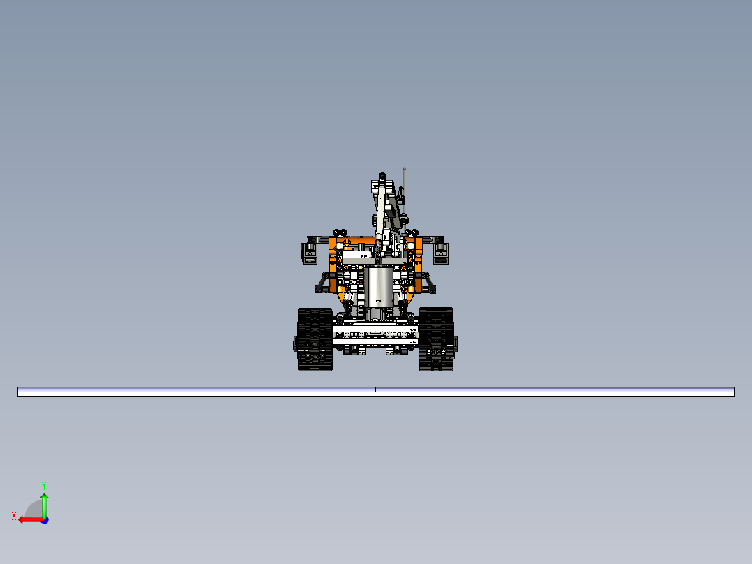 vltm-42038-1极地探险履带车拼装后视图