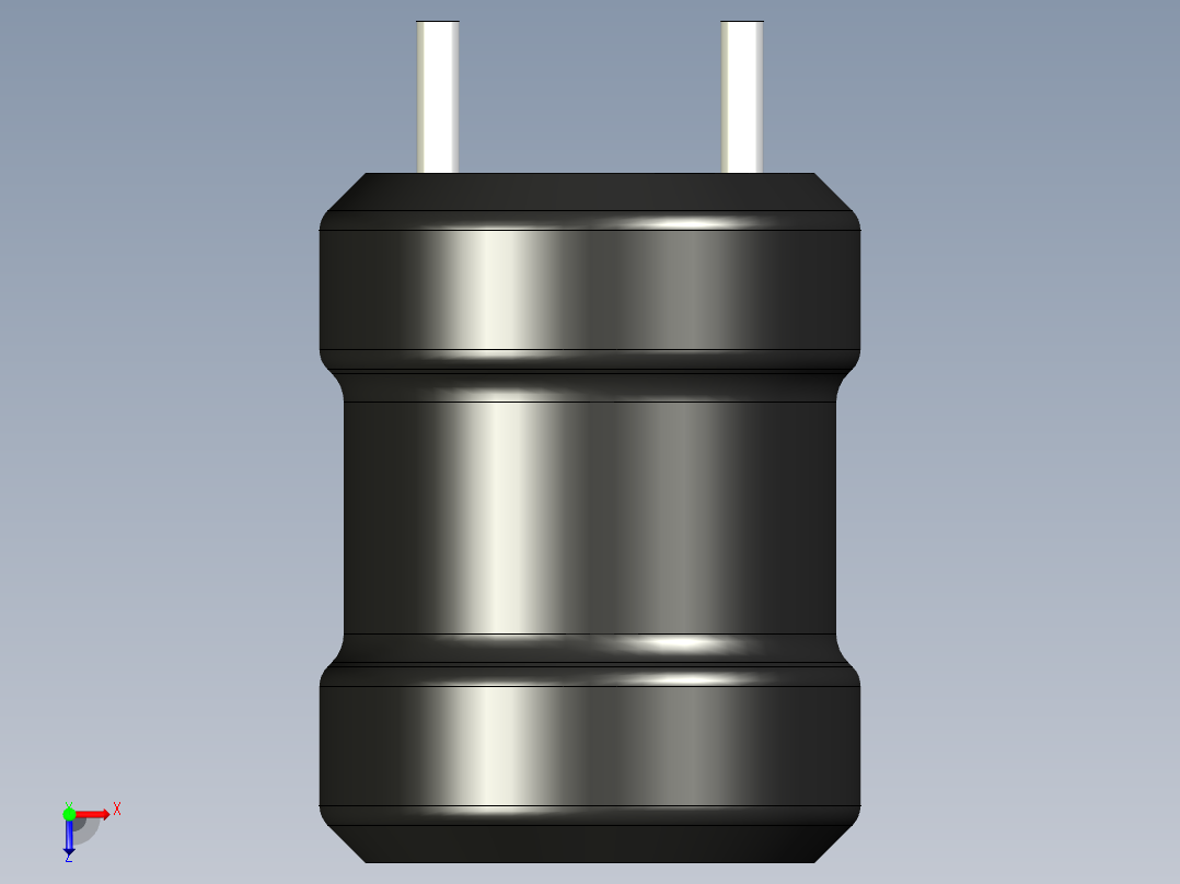 无源元件封装-IND_RAD_D8x10_HS俯视图