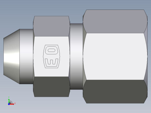 卡套式工业通用硬管接头EO_Weld_connector_AS10S71前视缩略图