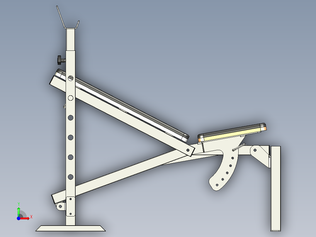 家庭运动前视图