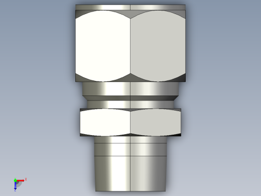 卡套式工业通用硬管接头16-12_fbu-s俯视缩略图