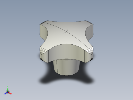 星型把手(鋁合金)ALCK-3D多系列多零件图纸模型