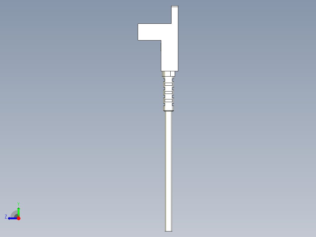 槽型光电传感器LU674_3D右视图