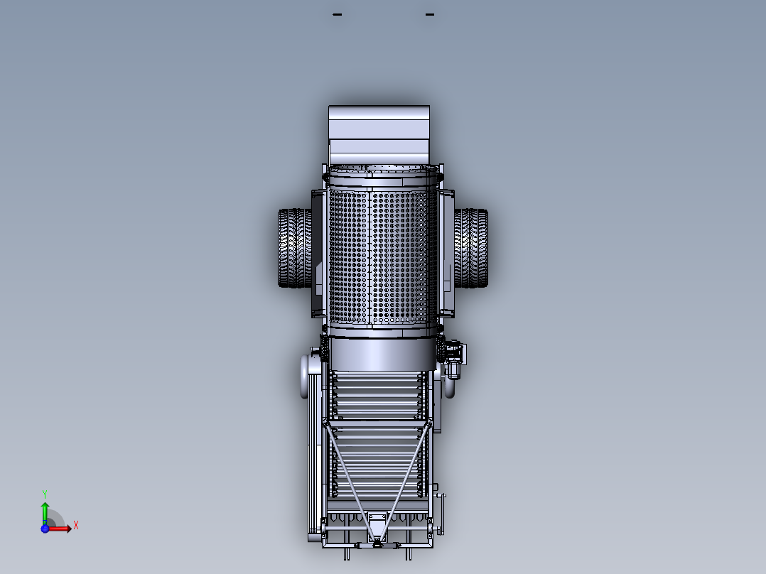 太子参收获机前视图