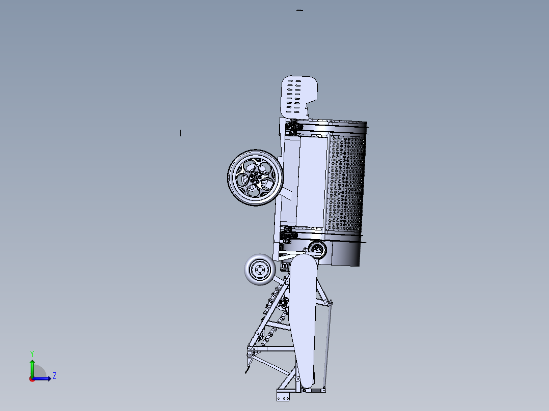 太子参收获机左视图