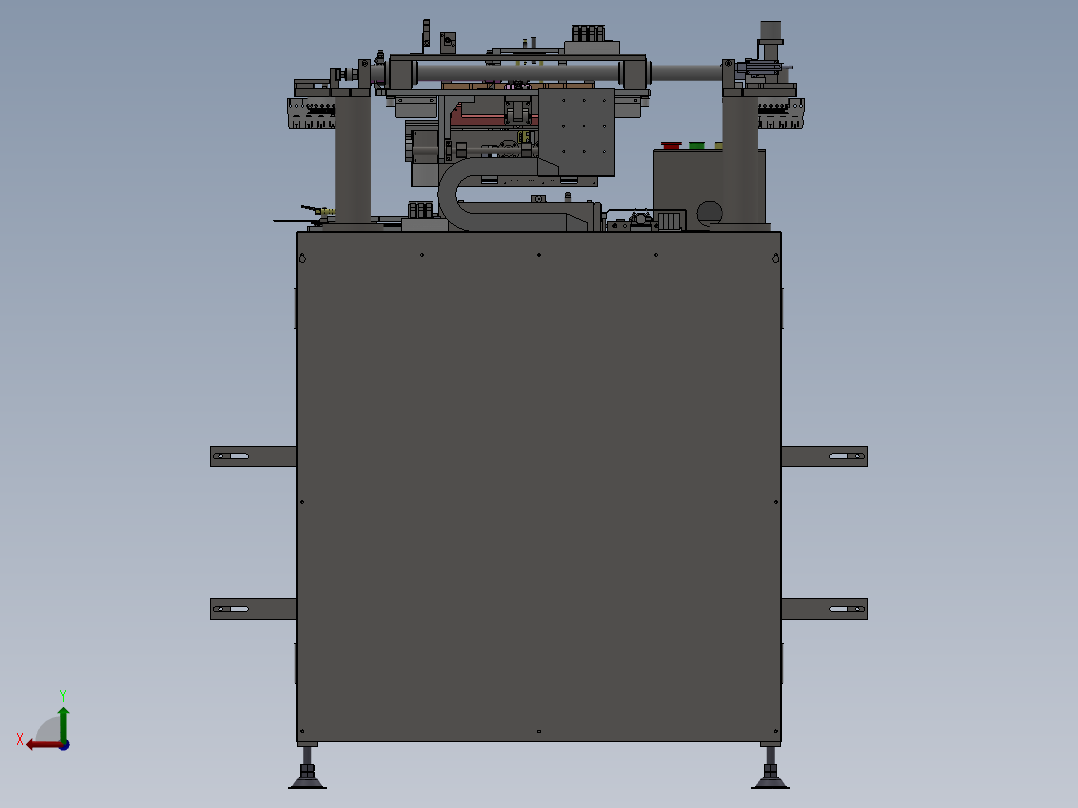 切线上料机后视图