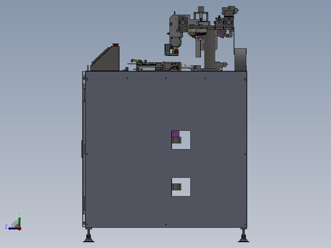切线上料机右视图