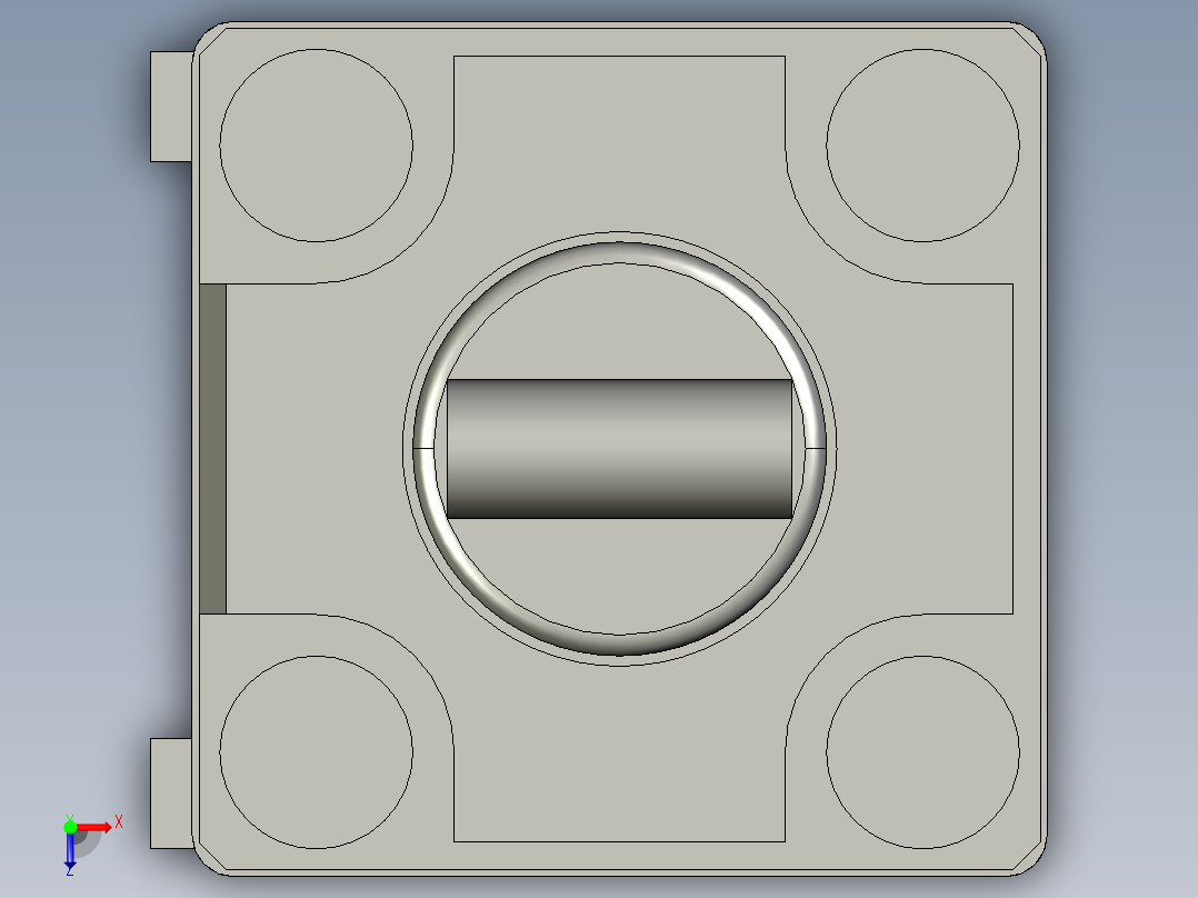 1超程轻触开关俯视图