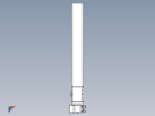 同步带全封闭直线模组TPA-HCB-105D-90-L650-LP-C-P20-N3俯视缩略图