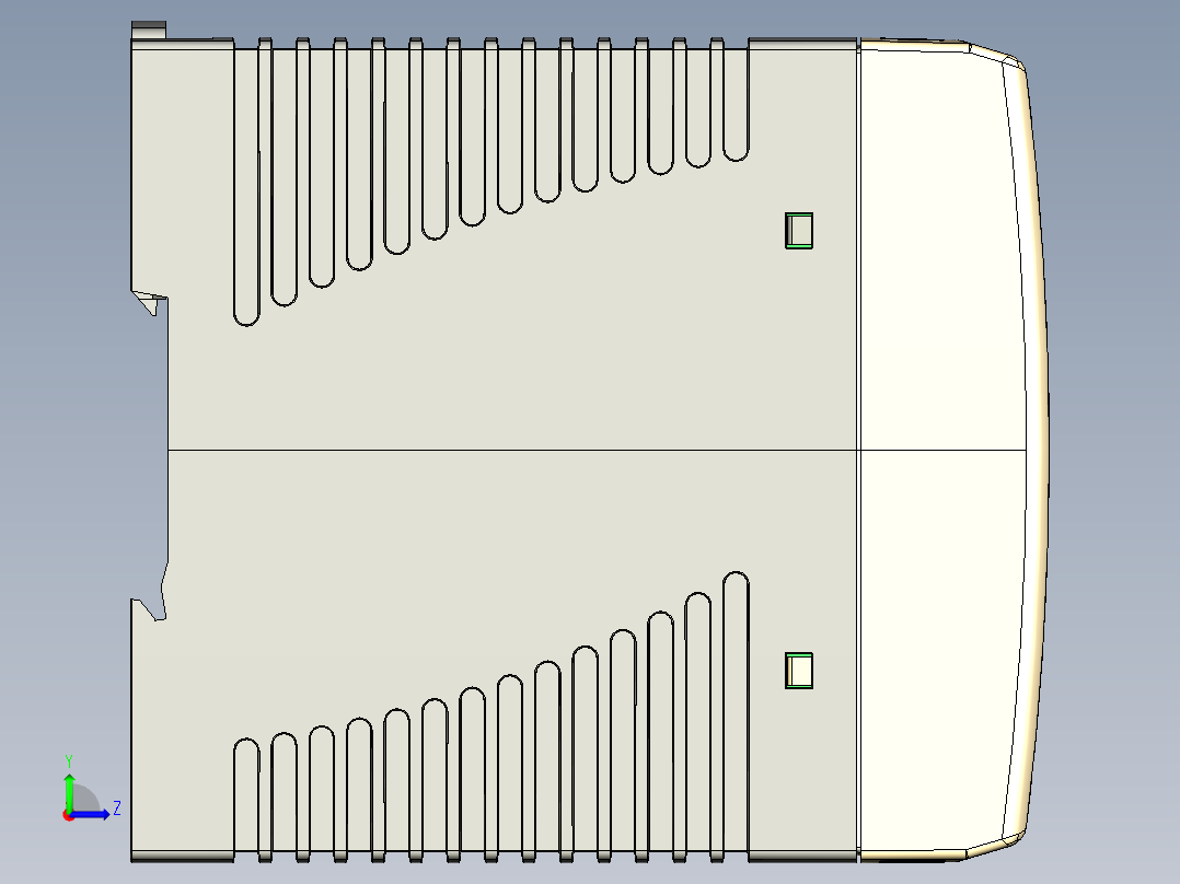 明纬MDR系列开关电源合集轨道式左视图