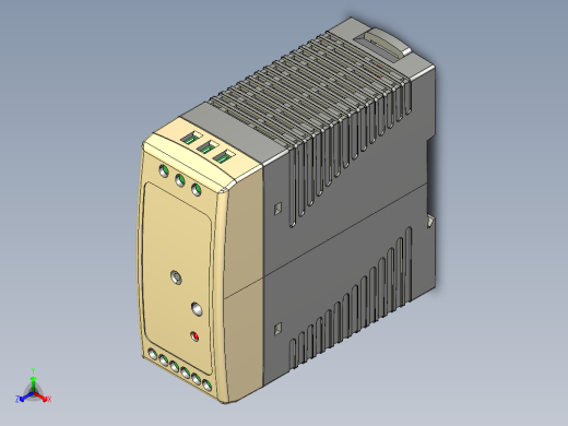 明纬MDR系列开关电源合集轨道式正等轴测缩略图