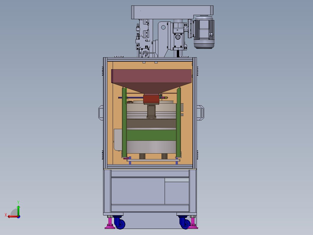 振动盘自动上料攻牙机sw16可编辑后视图