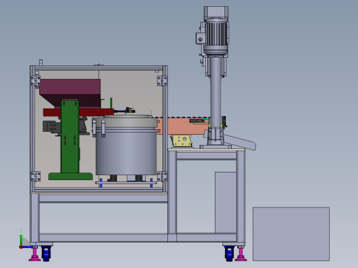 振动盘自动上料攻牙机sw16可编辑左视缩略图