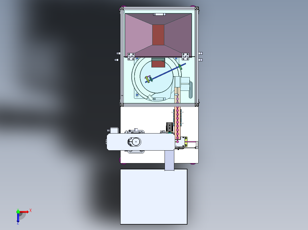 振动盘自动上料攻牙机sw16可编辑俯视图