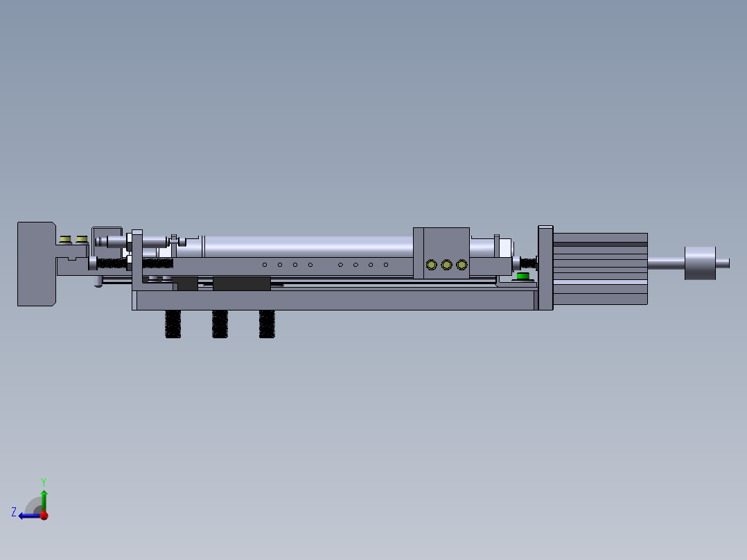 PCB板贴膜机sw18可编辑右视图