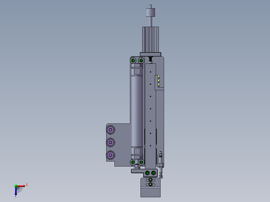 PCB板贴膜机sw18可编辑俯视图