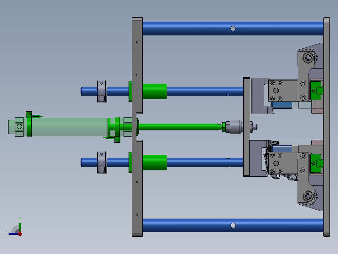 气密测试及通电测试sw22可编辑右视图