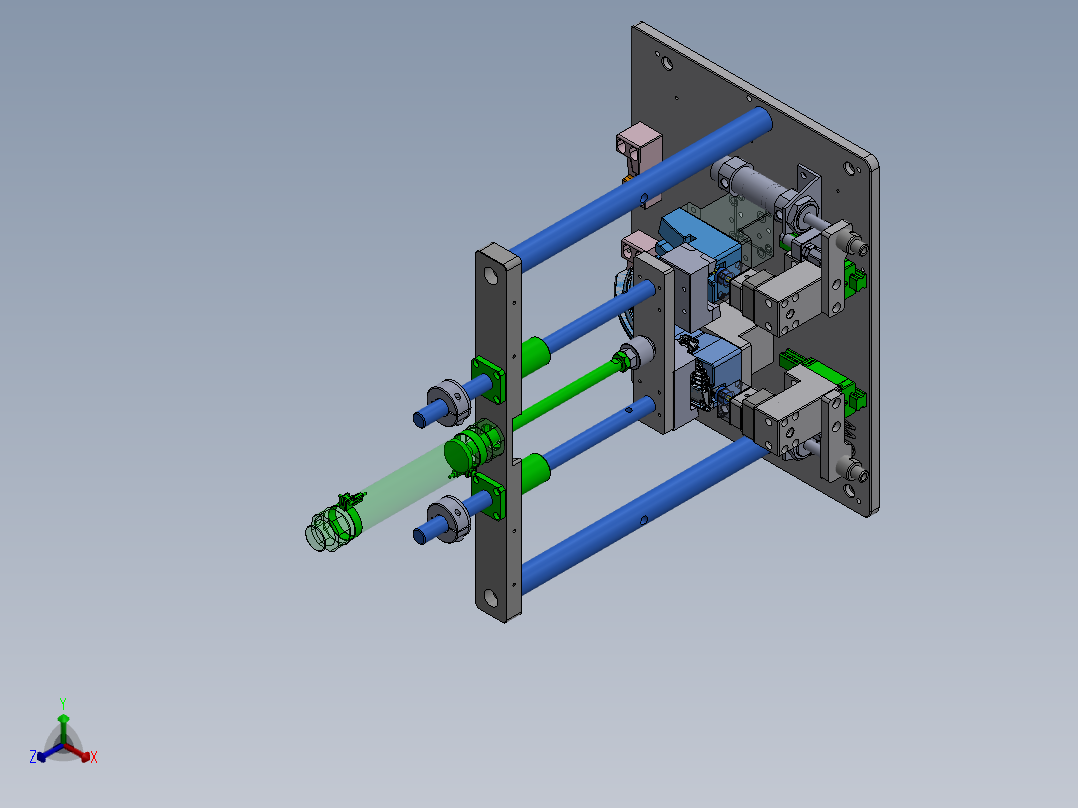 气密测试及通电测试sw22可编辑正等轴测图