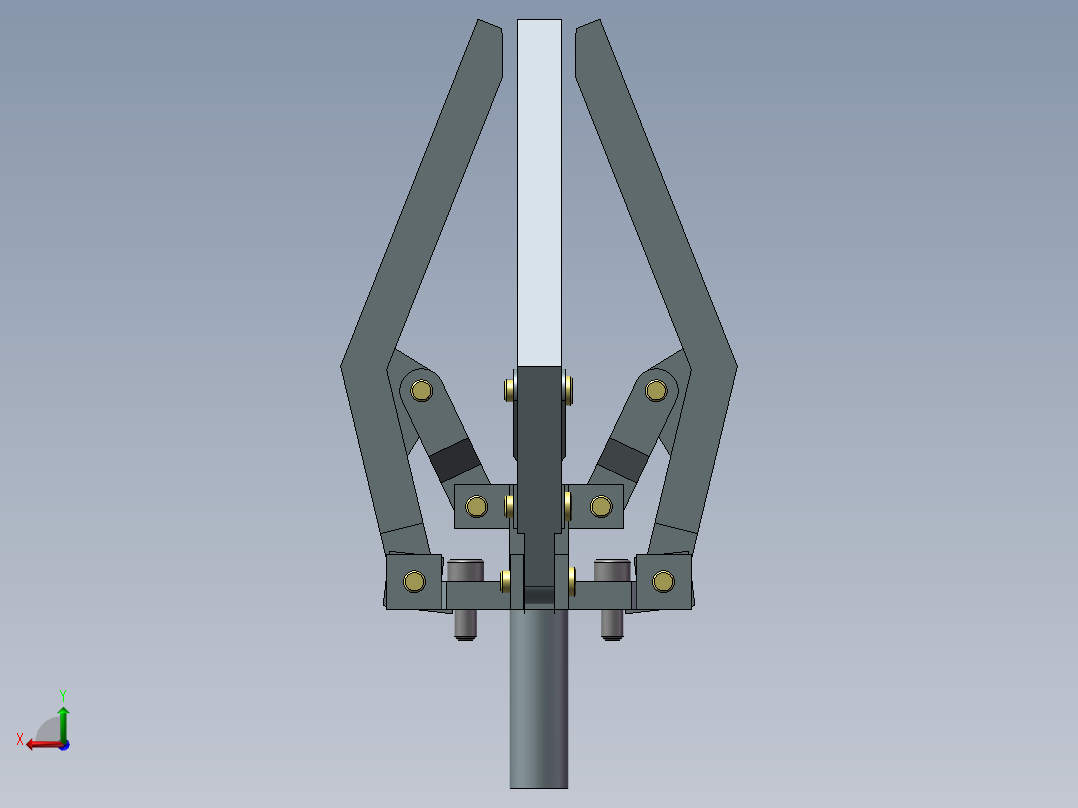 气动爪（需要特征识别）后视图