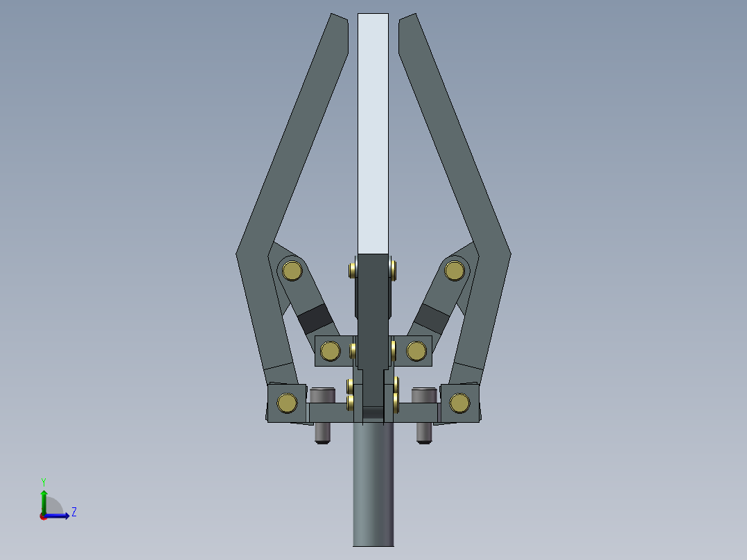 气动爪（需要特征识别）左视图