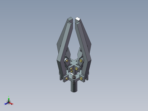 气动爪（需要特征识别）正等轴测缩略图