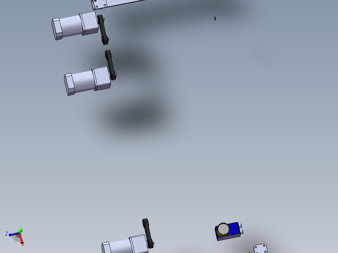 三段皮带输送机构