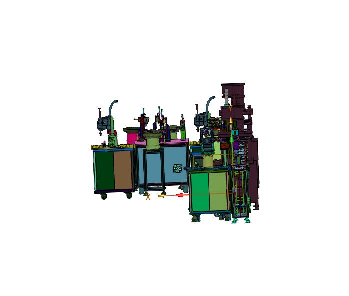 发热体锅炉涂胶打螺丝组装线