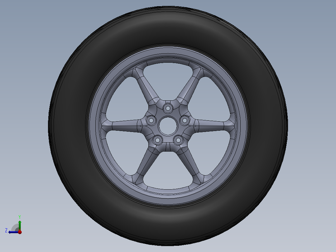 轮毂、轮胎(20)右视图