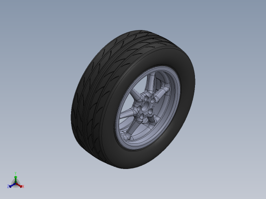 轮毂、轮胎(20)正等轴测缩略图