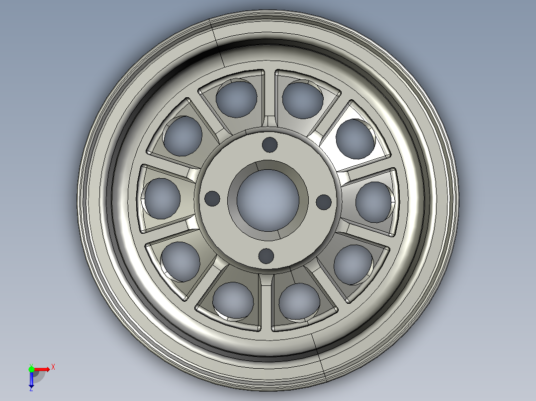 轮毂、轮胎(28)俯视图