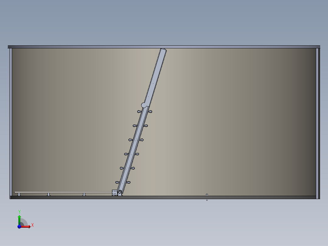 A3004262-束缚椅和折叠梯。前视图