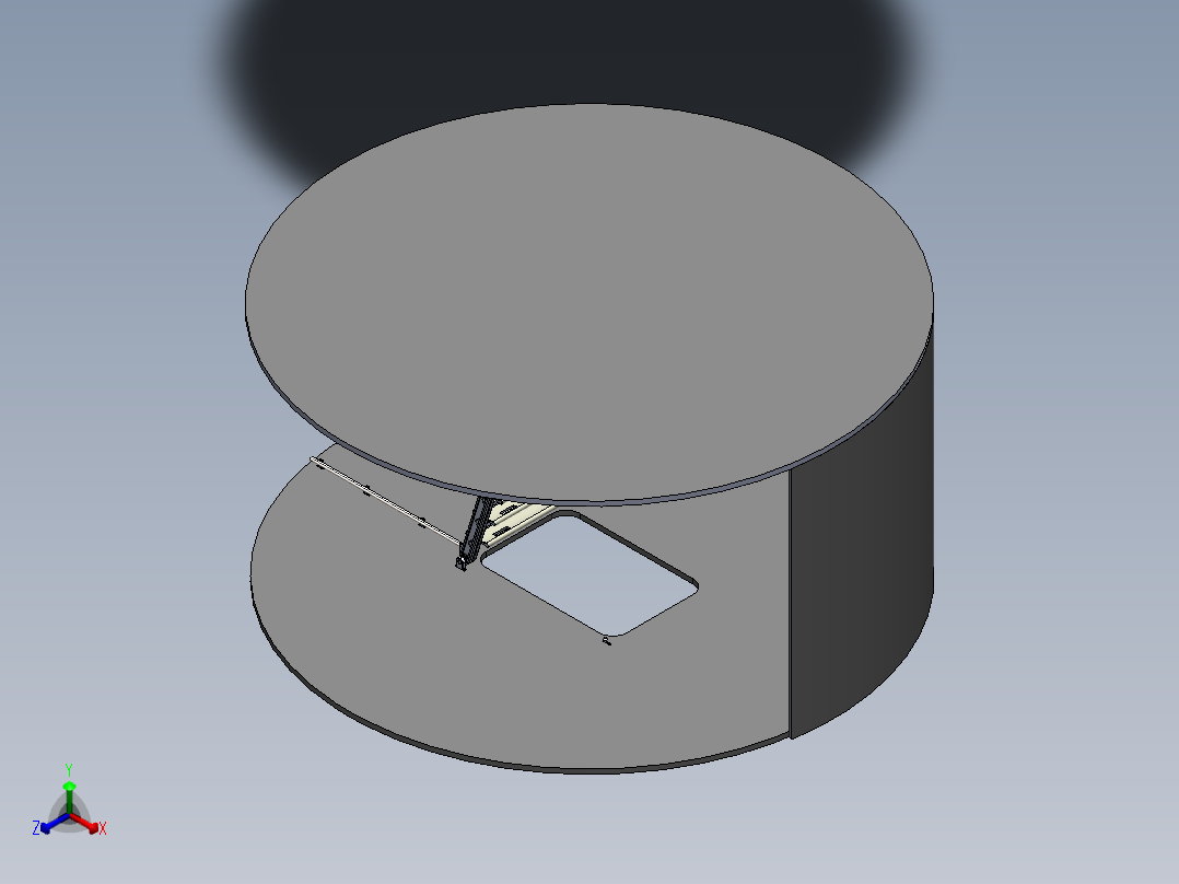 A3004262-束缚椅和折叠梯。正等轴测图