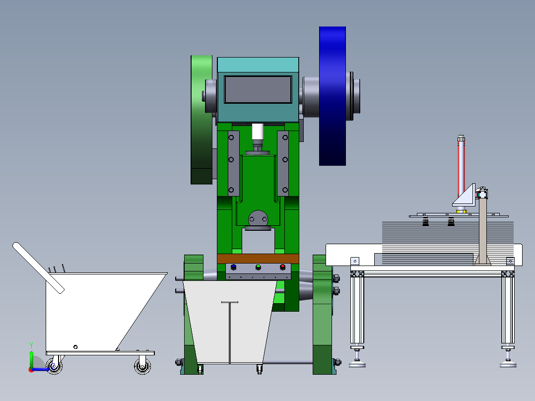冲压上料设备sw24左视图