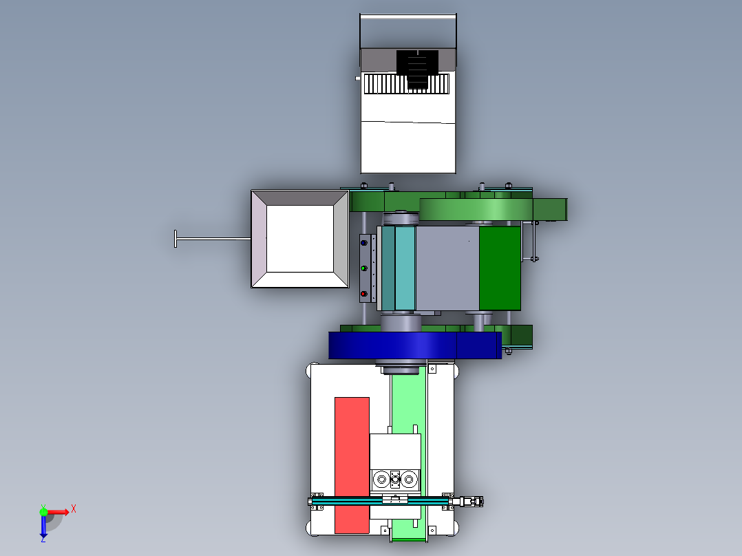 冲压上料设备sw24俯视图
