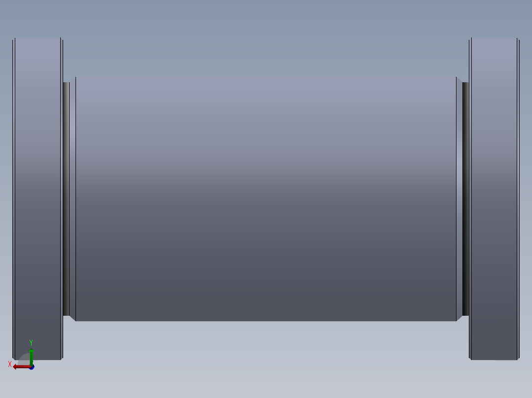 液压缸管后视图