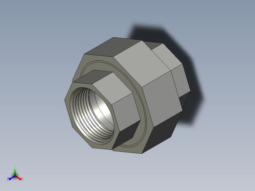 螺纹管活接-等径内丝直通 DN20