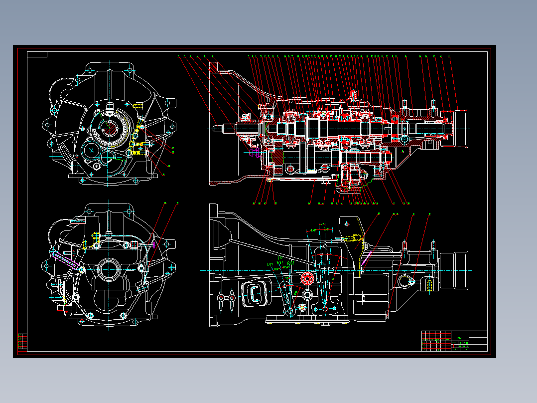 江淮汽车传动系统总成装配图-1