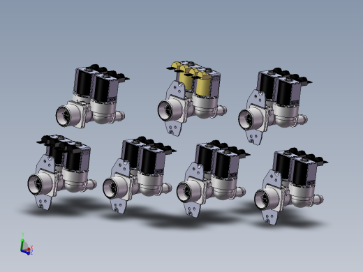 7款DSVP42-s1-B-2-NANA-3入口阀-进气阀模型