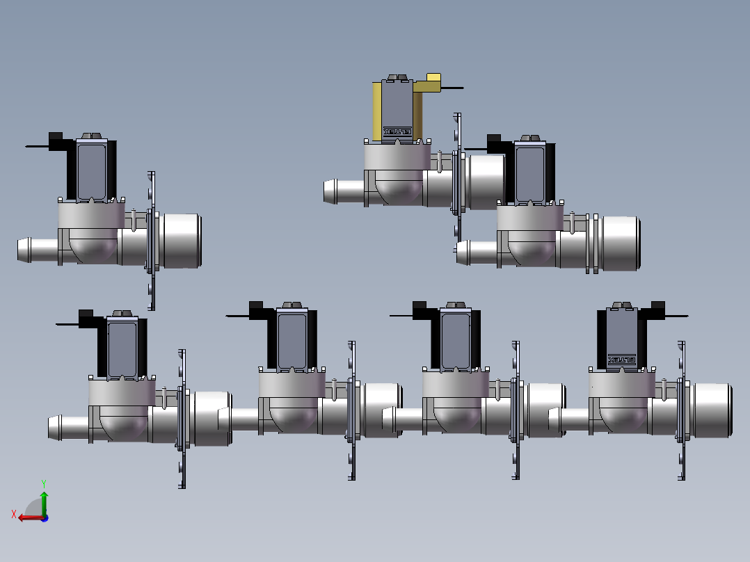 7款DSVP42-s1-B-2-NANA-3入口阀-进气阀模型后视图