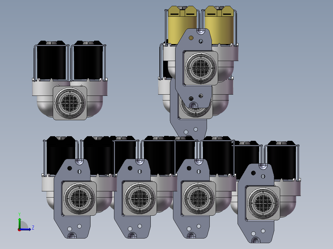 7款DSVP42-s1-B-2-NANA-3入口阀-进气阀模型左视图
