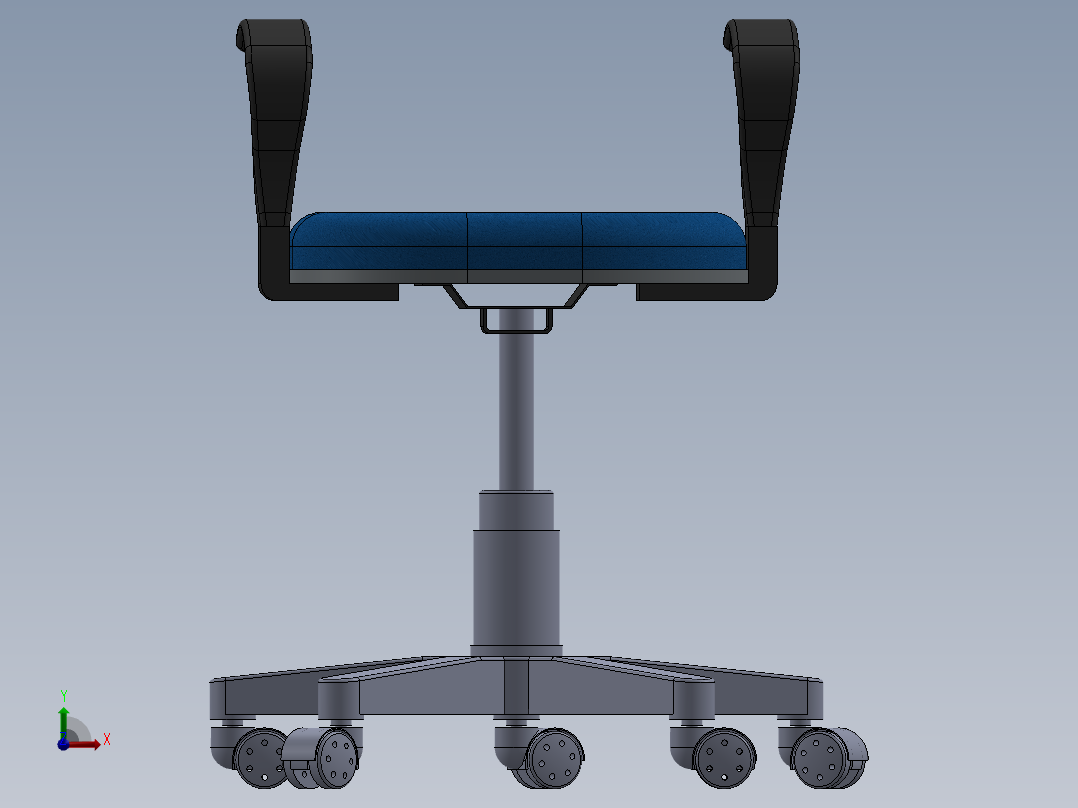 办公椅1163前视图