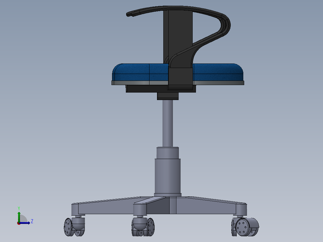 办公椅1163左视图