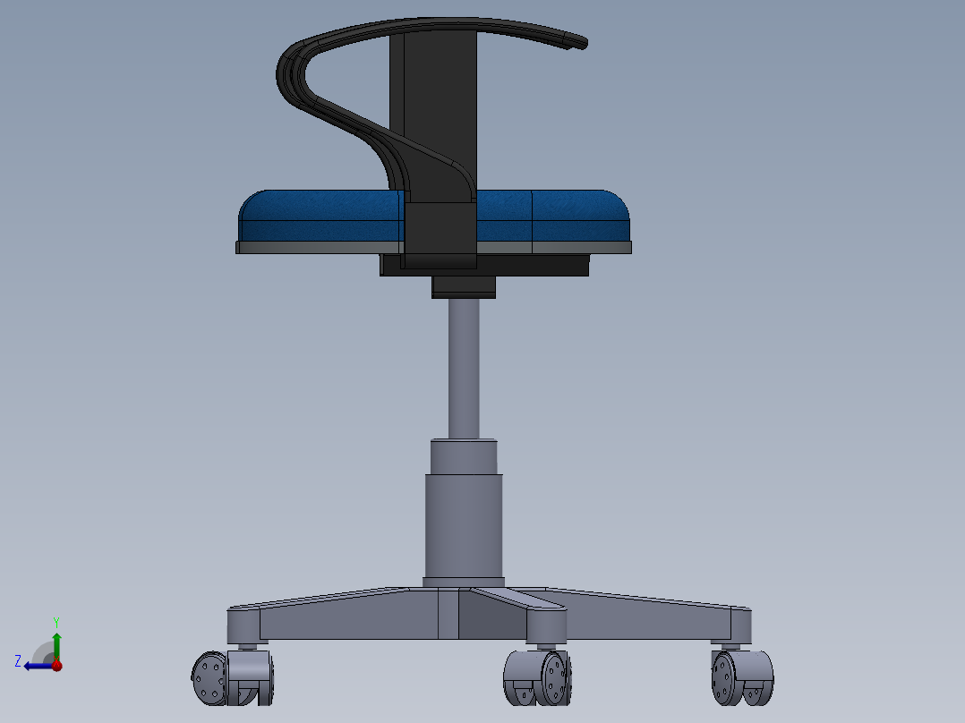 办公椅1163右视图