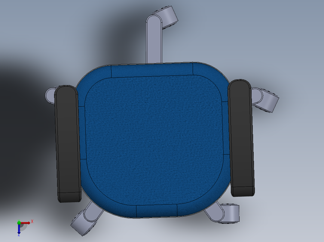 办公椅1163俯视图