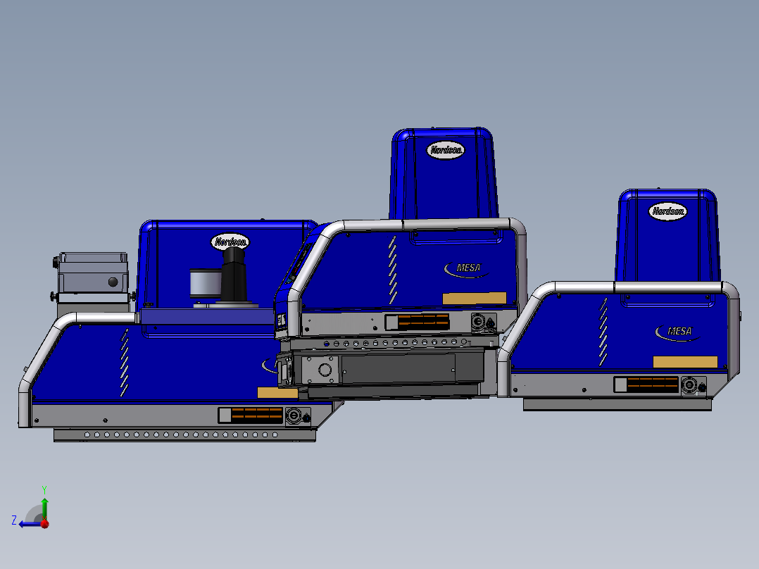 3款先进的弹性熔炼机模型右视图