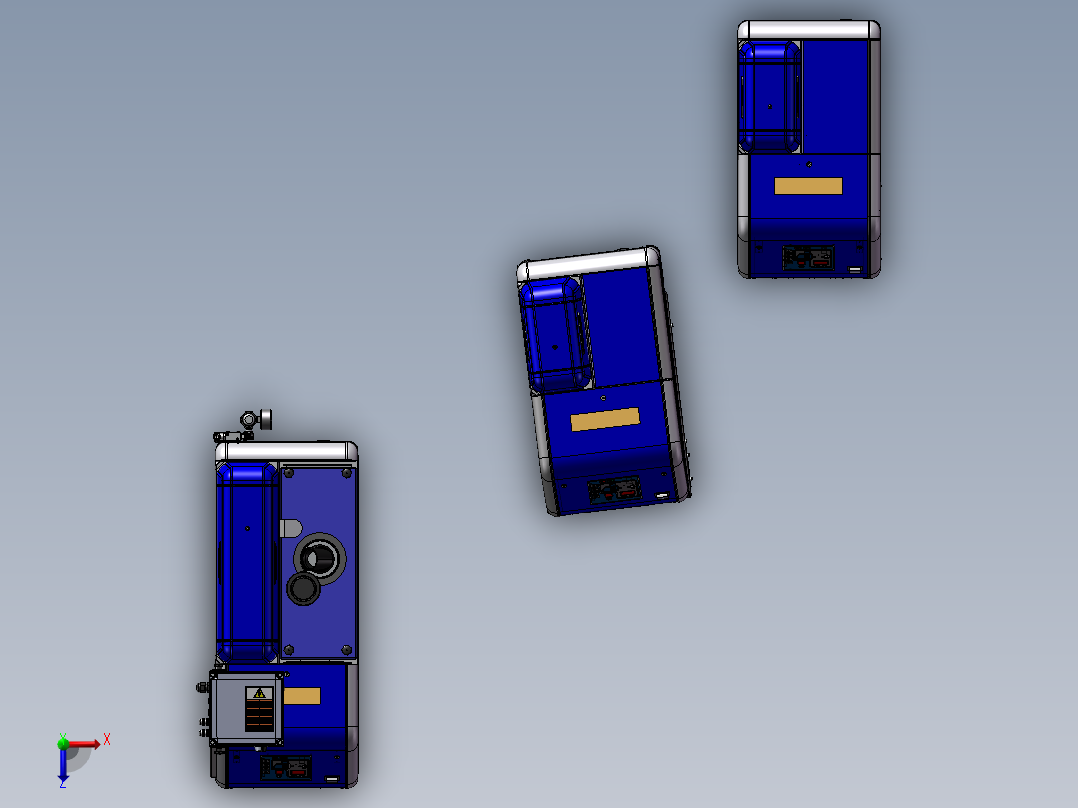 3款先进的弹性熔炼机模型俯视图