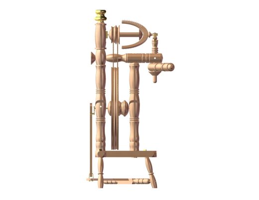 手工纺车SW12版本设计3D模型SolidWorks三维设计图缩略图