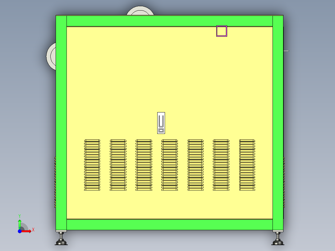 包装薄膜自动化放圈机设计前视图
