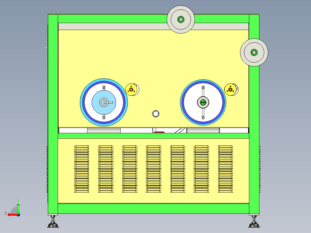 包装薄膜自动化放圈机设计后视图
