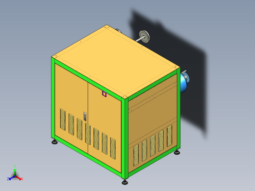 包装薄膜自动化放圈机设计正等轴测缩略图